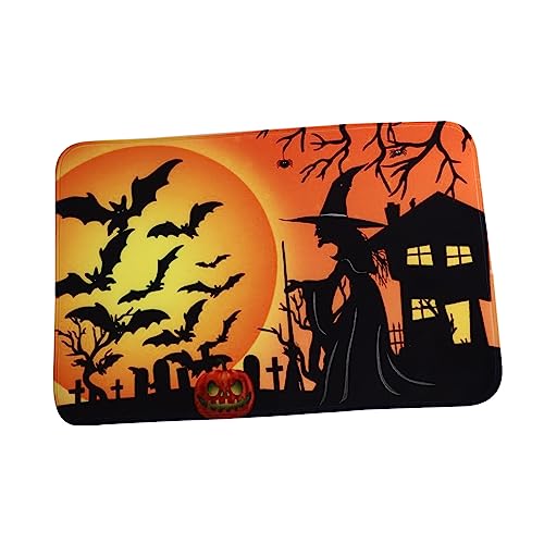 VICASKY 1Stück rutschfeste Halloween Fußmatte Dekorative Bodenmatte mit Modischem Druckdesign Langlebig und Sicher für Eingangsbereich und Badezimmer VICASKY 1Stück rutschfeste Halloween Fußmatte Dekorative Bodenmatte mit Modischem Druckdesign Langlebig und Sicher für Eingangsbereich und Badezimmer von VICASKY