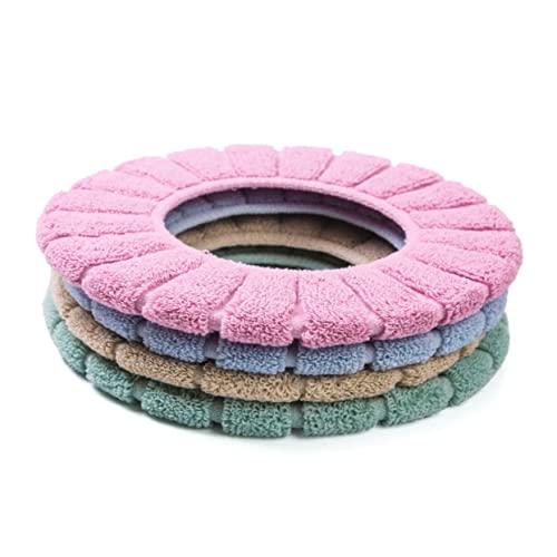 VICASKY 2stücke Toilettensitzbezug Warm Dehnbar Waschbar Aus Polyester Passend Bequeme Polsterung Für Wc-Sitz von VICASKY