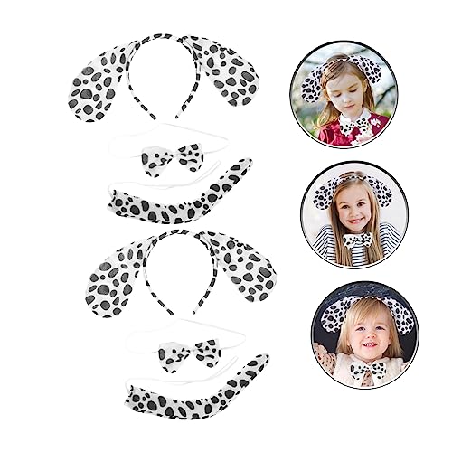 VICASKY 2 Sätze Dalmatiner Kostüm Set Teilig mit Haarreifen Hundeohren und Halloween Party Cosplay Tier Accessoire für Erwachsene Langlebiges Material Vielseitig für Fasching und VICASKY 2 Sätze Dalmatiner Kostüm Set Teilig mit Haarreifen Hundeohren und Halloween Party Cosplay Tier Accessoire für Erwachsene Langlebiges Material Vielseitig für Fasching und von VICASKY