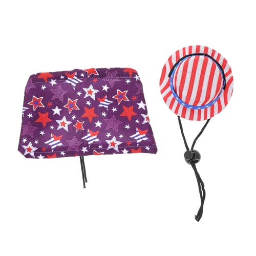 VICASKY 2 Sätze Hamster Cloak mit Verstellbarem Hut und Dekorativem Umhang Elastisches Design für Komfortablen Sitz für Independence Day Haustierkostüm Party und Cosplay VICASKY 2 Sätze Hamster Cloak mit Verstellbarem Hut und Dekorativem Umhang Elastisches Design für Komfortablen Sitz für Independence Day Haustierkostüm Party und Cosplay von VICASKY