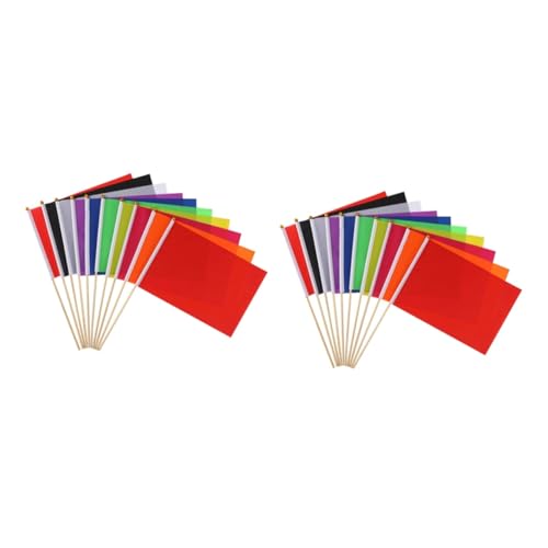 VICASKY 2 Sätze Teiliges Set Rasenmarkierungsflaggen Für Bau Bewässerung Und Unsichtbare Zäune Leicht Und Tragbar Für Gartenprojekte 10 Stück * 2 von VICASKY