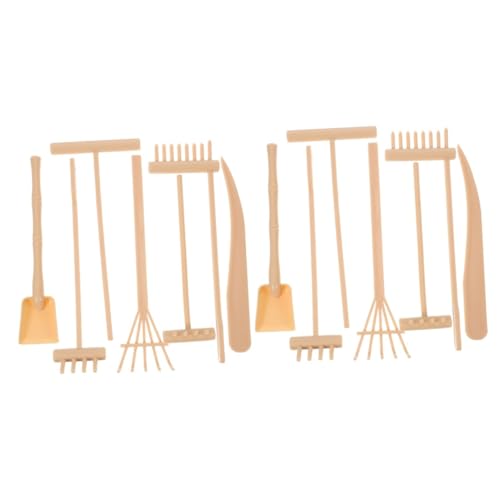 VICASKY 2 Sätze Teiliges Zen Garten Sand Rake aus Leichtem Kunststoff Miniatur Sandgarten Werkzeug für Meditation und Entspannung Feine und Muster für Deko und Zen Garten Zubehör von VICASKY