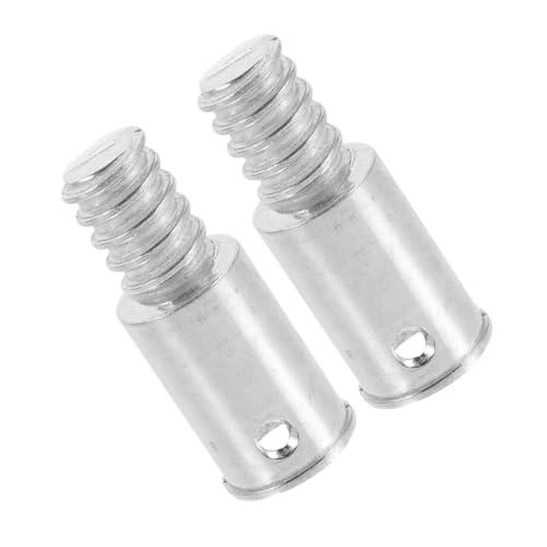 VICASKY 2 Stück Aluminiumlegierung Gewindekopf Ersatzset Teilig Langlebiger Besenstiel Adapter Reparaturkit Korrosionsbeständig Robust für Verlängerungsstangen Haushaltsbesen von VICASKY
