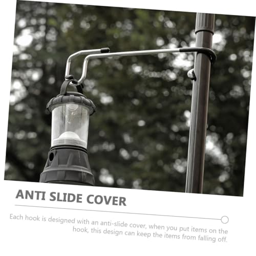 VICASKY 2 Stück Anti rutsch Laternenhaken aus Edelstahl Multifunktionaler Outdoor Camping Lampenhalter Tragbar und Robust für Zelt Kleidung Taschen und Dekorationen VICASKY 2 Stück Anti rutsch Laternenhaken aus Edelstahl Multifunktionaler Outdoor Camping Lampenhalter Tragbar und Robust für Zelt Kleidung Taschen und Dekorationen von VICASKY