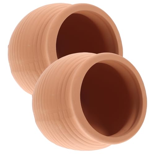 VICASKY 2 Stück Aquarium Clay Dekor Tonverstecke mit Glatter Oberfläche Fischversteck Höhle Naturgetreue Aquarien Deko Verstecke für Garnelen und Kleine Fische VICASKY 2 Stück Aquarium Clay Dekor Tonverstecke mit Glatter Oberfläche Fischversteck Höhle Naturgetreue Aquarien Deko Verstecke für Garnelen und Kleine Fische von VICASKY