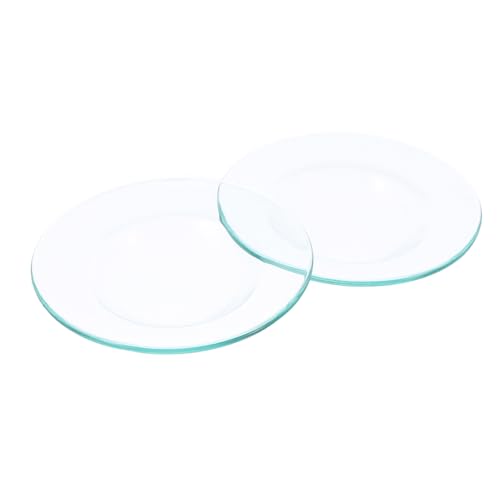 VICASKY 2stücke Aroma Lampe Für Ätherische Öle Glas Wachs-meting-Liner-tabletts Passend Für Wachswärmer Und Aromatherapie-lampen Transparente Farbe von VICASKY