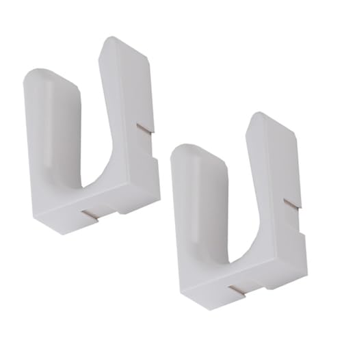 VICASKY 2 Stück Boot Organizer Wandmontage ohne Bohren Schuhhalter für Lange und Kurze Stiefel Platzsparend Weiße Aufbewahrung für Frauen Eingangsbereich von VICASKY
