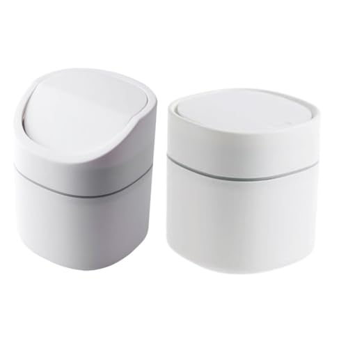 VICASKY 2 Stück Desktop Abfalleimer mit Deckel Kleiner Mülleimer für Büro und Küche Stilvoller Tischmülleimer für Abfallentsorgung für Schreibtisch und Wohnräume VICASKY 2 Stück Desktop Abfalleimer mit Deckel Kleiner Mülleimer für Büro und Küche Stilvoller Tischmülleimer für Abfallentsorgung für Schreibtisch und Wohnräume von VICASKY