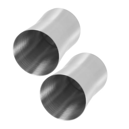 VICASKY 2 Stück Edelstahl Zahnputzbecher Langlebig Rostfrei Modernes Design Tragbar für Badezimmer und Reisen Robust und Stilvoll Mundspülbecher VICASKY 2 Stück Edelstahl Zahnputzbecher Langlebig Rostfrei Modernes Design Tragbar für Badezimmer und Reisen Robust und Stilvoll Mundspülbecher von VICASKY