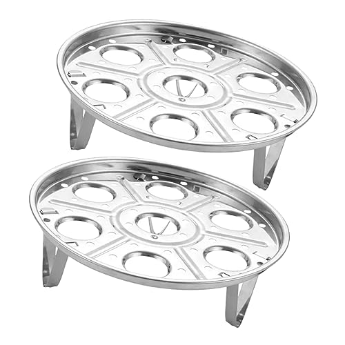 VICASKY 2 Stück Eiersteamer Rack Tragbarer Eierhalter Ständerhöhe Multifunktionales Küchengerät für Gedämpfte Eier Einfach zu Reinigen und Spülmaschinenfest VICASKY 2 Stück Eiersteamer Rack Tragbarer Eierhalter Ständerhöhe Multifunktionales Küchengerät für Gedämpfte Eier Einfach zu Reinigen und Spülmaschinenfest von VICASKY