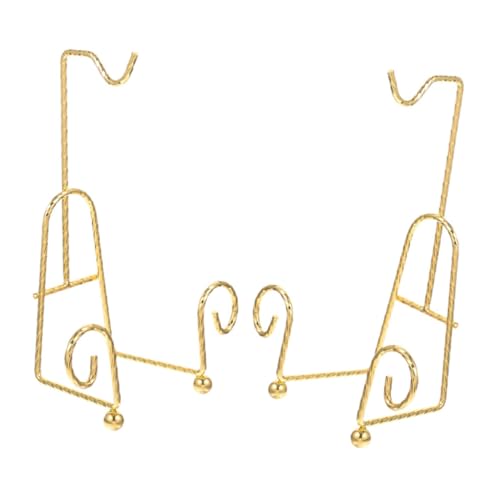 VICASKY 2 Stück Elegantes Teiliges Metall Tassenhalter Goldplattiertes Gewindeförmiges Design Stabiler Becherständer für Tischplatte Vielseitiger Kaffeebecher Organizer für Zuhause Büro von VICASKY