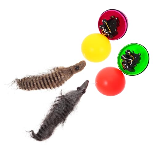 VICASKY 2 Stück Elektrisches Weasel Spielzeugball für Katzen und Hunde Wasserspielzeug Batterie Zufälligen Farben Interaktiv und Leicht für Spielspaß Zufällige Farbe Zufällige Farbe VICASKY 2 Stück Elektrisches Weasel Spielzeugball für Katzen und Hunde Wasserspielzeug Batterie Zufälligen Farben Interaktiv und Leicht für Spielspaß Zufällige Farbe Zufällige Farbe von VICASKY