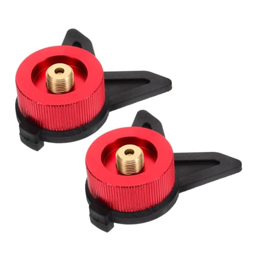 VICASKY 2 Stück Gaskartuschen Adapter Messing Campingkocher Gasflaschen mit Ständer Leichter Outdoor Gas Tank Adapter Vielseitig Kompatibel für Camping und Grillgeräte VICASKY 2 Stück Gaskartuschen Adapter Messing Campingkocher Gasflaschen mit Ständer Leichter Outdoor Gas Tank Adapter Vielseitig Kompatibel für Camping und Grillgeräte von VICASKY