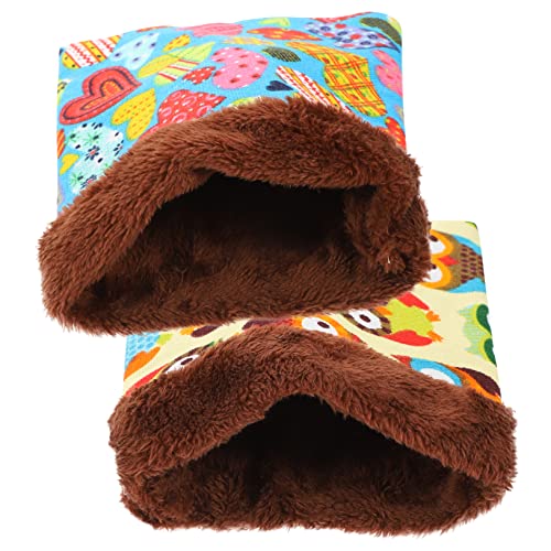 VICASKY 2 Stück Hamster Schlafsack Warmes Kuschelversteck aus Langlebigem Material für Kleine Haustiere Wie Meerschweinchen Igel und Sugar Glider Platzsparend und Bequem als Winterbett VICASKY 2 Stück Hamster Schlafsack Warmes Kuschelversteck aus Langlebigem Material für Kleine Haustiere Wie Meerschweinchen Igel und Sugar Glider Platzsparend und Bequem als Winterbett von VICASKY