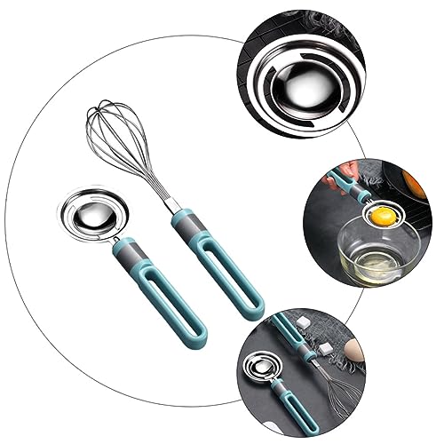 VICASKY 2 Stück Handmixer aus Manuelle Eiweißschläger für Einfache Mixen von Eiern Marinaden und Getränken Spülmaschinenfestes Küchenwerkzeug für Backliebhaber Wiederverwendbar von VICASKY