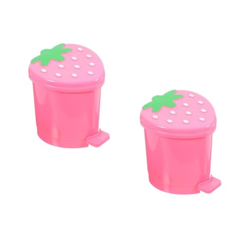 VICASKY 2 Stück Kleiner Desktop Mülleimer aus Leichtem PP Material Kompakt und Platzsparend Niedlicher Press Modell Papierkorb in Harmonischem für Büro und Küche VICASKY 2 Stück Kleiner Desktop Mülleimer aus Leichtem PP Material Kompakt und Platzsparend Niedlicher Press Modell Papierkorb in Harmonischem für Büro und Küche von VICASKY