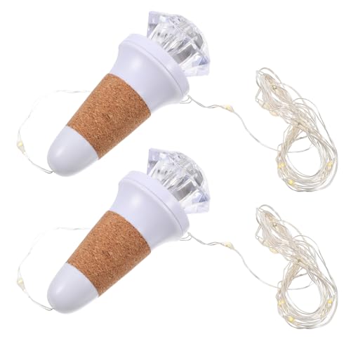 VICASKY 2Stücke USB Wiederaufladbare LED Lichterkette mit Farbwechsel für Flaschen Diamantform Warmes Licht für Hochzeiten Partys und Dekoration VICASKY 2Stücke USB Wiederaufladbare LED Lichterkette mit Farbwechsel für Flaschen Diamantform Warmes Licht für Hochzeiten Partys und Dekoration von VICASKY