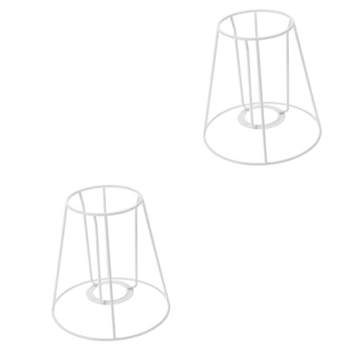 VICASKY 2 Stück Lampenschirmständer Lampenschirmhalterungen rahmen Silber industriell Draht modern DIY -Lampenschildhalterung Lampenschirmhalterhalterung Lampenkäfig aus Metall Weiß VICASKY 2 Stück Lampenschirmständer Lampenschirmhalterungen rahmen Silber industriell Draht modern DIY -Lampenschildhalterung Lampenschirmhalterhalterung Lampenkäfig aus Metall Weiß von VICASKY