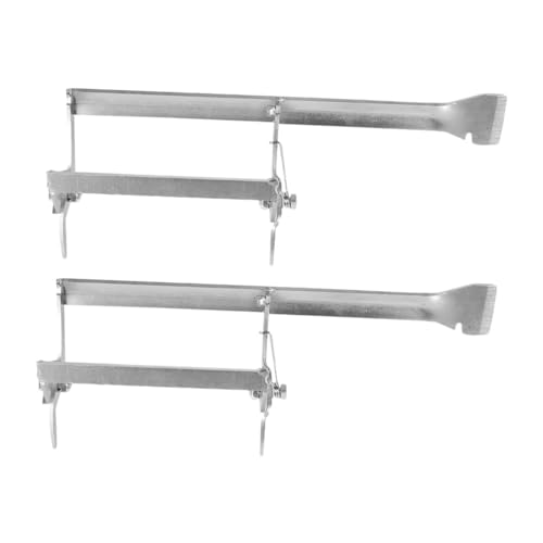 VICASKY 2 Stück Metall Rahmenhalter mit Integriertem Schaber Multifunktionales Imkerwerkzeug zum Rahmenheben Greifen und Honigwaben Reinigen Langlebiges Zubehör für Imker von VICASKY