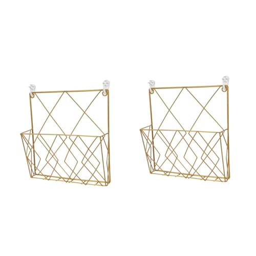 VICASKY 2 Stück Metall Wandzeitungsständer Goldfarbig Offener Buch Magazinhalter Platzsparender Draht Organizer Für Wohnzimmer Badezimmer Büro VICASKY 2 Stück Metall Wandzeitungsständer Goldfarbig Offener Buch Magazinhalter Platzsparender Draht Organizer Für Wohnzimmer Badezimmer Büro von VICASKY