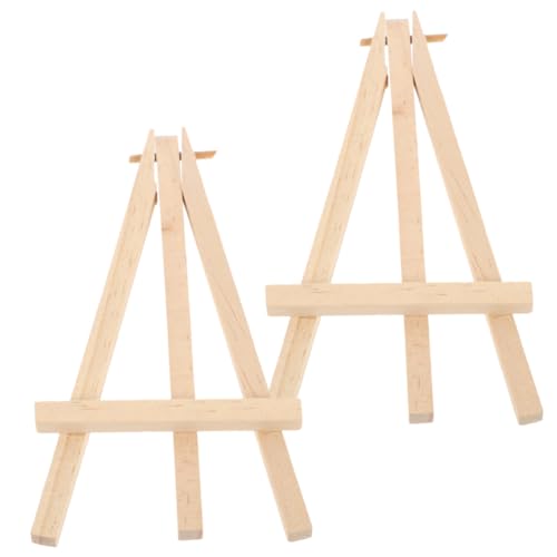VICASKY 2 Stück Mini Staffelei aus Holz Klappbare Tischstaffelei für Karten und Fotos Verstellbarer Neigungswinkel Stabiler Holzständer für Vielseitige Displayzwecke Leicht und Kompakt VICASKY 2 Stück Mini Staffelei aus Holz Klappbare Tischstaffelei für Karten und Fotos Verstellbarer Neigungswinkel Stabiler Holzständer für Vielseitige Displayzwecke Leicht und Kompakt von VICASKY