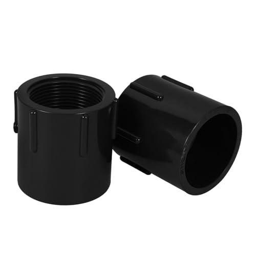 VICASKY 2 Stück PVC Innengewinde Adapter Fitting Verbinder für Wasserleitung Korrosionsbeständig Temperaturbeständig Geeignet für Kalt und Warmwasserinstallation von VICASKY