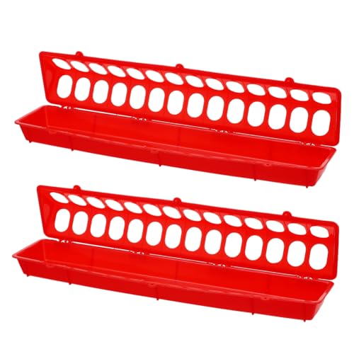 VICASKY 2 Stück Pigeon Cage Food Box Rot Langlebiger Futtertrog Vielen Fächern für Tauben und Vögel Praktische Leicht zu Reinigende Futterstation VICASKY 2 Stück Pigeon Cage Food Box Rot Langlebiger Futtertrog Vielen Fächern für Tauben und Vögel Praktische Leicht zu Reinigende Futterstation von VICASKY