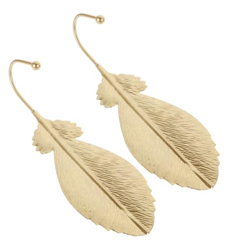 VICASKY 2 Stück Plume Form Wandhaken aus Dekorative Aufhängung für Kleidung Handtücher und Accessoires für Wohnzimmer Flur und Garage Goldene Farbe VICASKY 2 Stück Plume Form Wandhaken aus Dekorative Aufhängung für Kleidung Handtücher und Accessoires für Wohnzimmer Flur und Garage Goldene Farbe von VICASKY