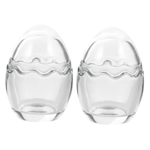 VICASKY 2 Stück Puddingbecher Lustige Eierform Joghurtbecher für Desserts Backwerkzeuge für Partys und Feiern von VICASKY