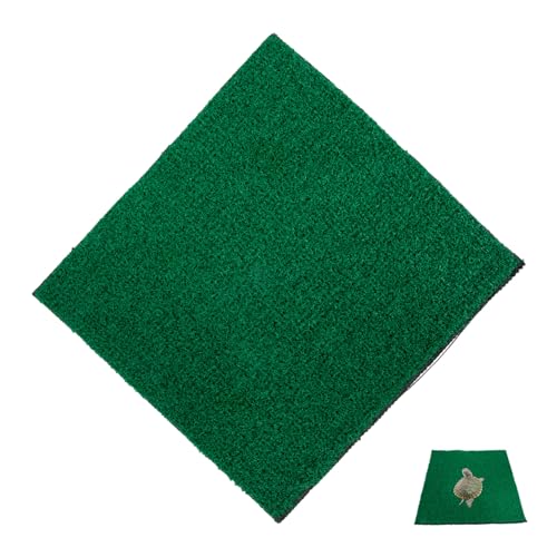 VICASKY 2 Stück Resin Simulation Turf für Aquarium und Gartendeko Realistische Künstliche Grasmatte Langlebig Detailgetreu für Fischbecken und Schildkrötenplattform von VICASKY