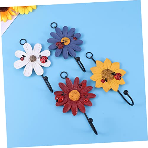 VICASKY 2 Stück Resin Wandhaken Weiße und Rote Sonnenblumen Schlüssel und Mantelhaken Starke Tragkraft Wandmontiert für Küche Bad und Garderobe Einfache Installation Robust und Sicher VICASKY 2 Stück Resin Wandhaken Weiße und Rote Sonnenblumen Schlüssel und Mantelhaken Starke Tragkraft Wandmontiert für Küche Bad und Garderobe Einfache Installation Robust und Sicher von VICASKY