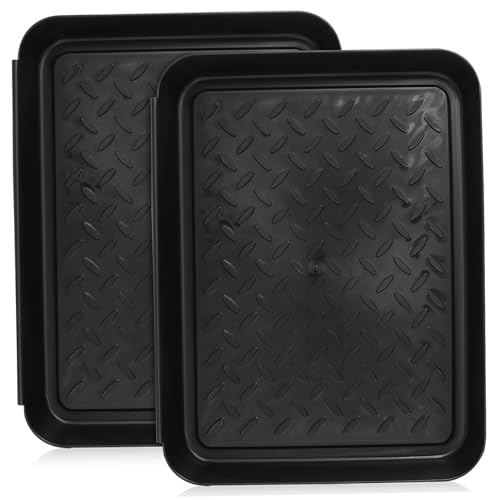 VICASKY 2 Stück Schuhablage Kunststoff rutschfest für Eingangsbereich Garten und Innenräume Schmutzfangend Leicht zu Reinigen von VICASKY