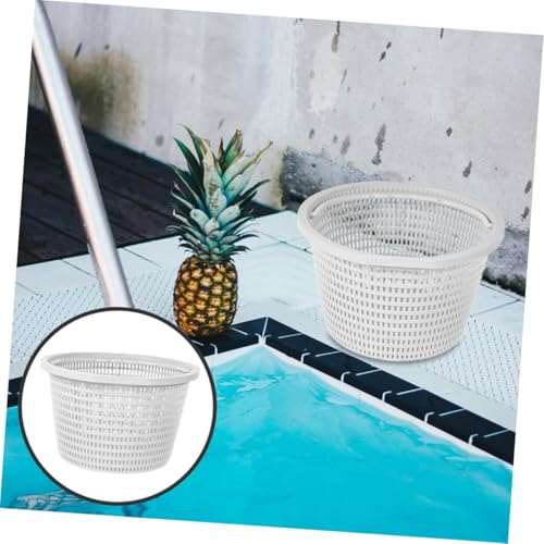 VICASKY 2 Stück Schwimmbad Skimmer Korb Groß Kompatibel Serie Langlebiger Kunststoff Filterkorb Passend für Aufstell und Eingelassene Pools Effizient Schmutz von VICASKY