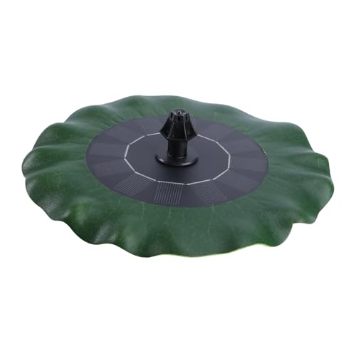 VICASKY 2 Stück Solarbrunnen Lotusblatt Design Schwimmend Solarbetrieben Automatische Teichpumpe für Garten Vogelbad Fischteich Umweltfreundlich ohne Batterie Einfache Installation von VICASKY