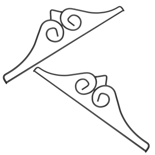 VICASKY 2 Stück Stabiler Teilig Metall Gartenflaggenhalter Fahnenmast Zubehör Wetterfest für Außenbereich Garten Terrasse Party Dekoration Banner Halter Zubehör von VICASKY