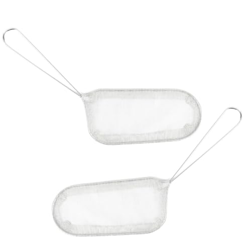 VICASKY 2 Stück Teiliges Edelstahl Frittierkörbe Hitzebeständige Antihaftbeschichtete Siebkörbe Multifunktional für Fritteuse und Topf zum Frittieren von Pommes Hähnchen und von VICASKY