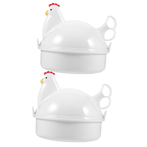 VICASKY 2 Stück Teiliges Eier Mikrowellengeeignet Hitzebeständig Cartoonförmig Kinderfreundlich Zeitsparend für Gesundes Frühstück Haushalt Eierkocher VICASKY 2 Stück Teiliges Eier Mikrowellengeeignet Hitzebeständig Cartoonförmig Kinderfreundlich Zeitsparend für Gesundes Frühstück Haushalt Eierkocher von VICASKY