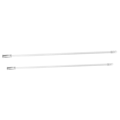 VICASKY 2 Stück Teiliges Fenster Jalousien Ersatz Stab Robuste Transparente Blind Sticks mit Haken Einfache Montage Geeignet für Innen Platzsparend und Langlebig von VICASKY