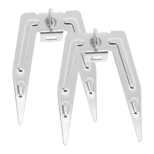 VICASKY 2 Stück Teiliges Grillgabel für Luftfritteuse und Rotationsgrill Hitzebeständig Langlebig zum Grillen von Fleisch Hähnchen und Fisch Zubehör für Heimbarbecue von VICASKY