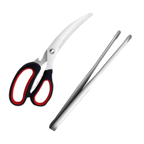 VICASKY 2 Stück Teiliges Grillzangen Hitzebeständige Scheren für und Gemüse Ergonomisches Design für Sicheres Handling Beim BBQ für Grillliebhaber VICASKY 2 Stück Teiliges Grillzangen Hitzebeständige Scheren für und Gemüse Ergonomisches Design für Sicheres Handling Beim BBQ für Grillliebhaber von VICASKY