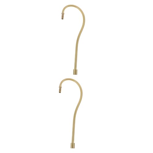 VICASKY 2 Stück Teiliges Lampen Zubehör Gebogener Lampenstiel aus Robustem Eisen für Tischlampen Reparatur und DIY mit Eleganter Oberfläche für Stilvolle Schreibtischleuchten von VICASKY
