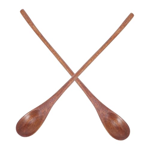 VICASKY 2 Stück Teiliges Langer Holzlöffel mit Griff Rustikale Kaffeerührstäbchen und Honiglöffel Fein Poliert Langlebig Vielseitig Verwendbar für Getränke Gewürze Desserts und Honig VICASKY 2 Stück Teiliges Langer Holzlöffel mit Griff Rustikale Kaffeerührstäbchen und Honiglöffel Fein Poliert Langlebig Vielseitig Verwendbar für Getränke Gewürze Desserts und Honig von VICASKY