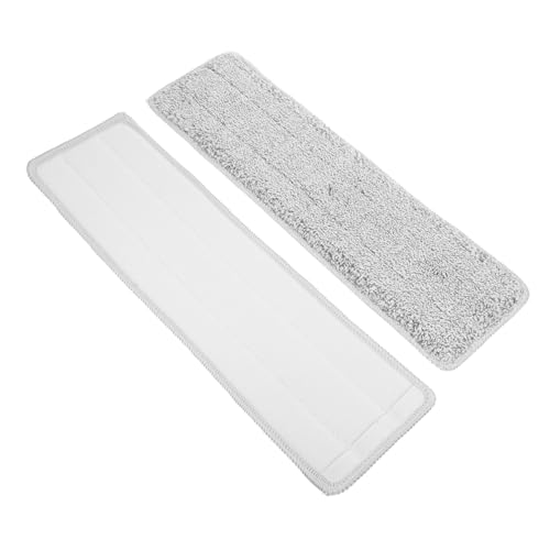 VICASKY 2 Stück Teiliges Mop Pad Wiederverwendbar Mikrofaser Ersatzbezug Saugfähig Strapazierfähig für Fliesen Hartböden Vinyl Böden Geeignet Pet Hair Aufnahme Bodenwischer Zubehör von VICASKY