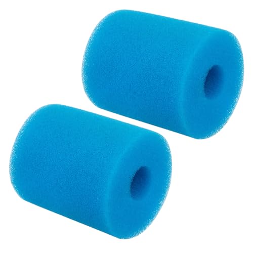 VICASKY 2 Stück Teiliges Poolfilter Schwamm Wiederverwendbar Flexibel und Strapazierfähig Effektive Filtration gegen Verunreinigungen Passend für Swimmingpool Aquarium pumpen von VICASKY