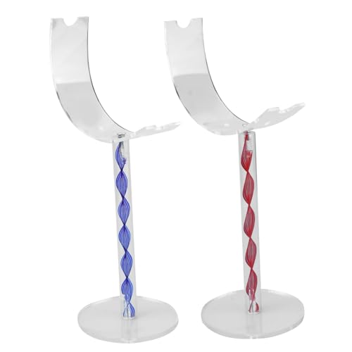 VICASKY 2 Stück Teiliges Schuhdisplay Regal Farbige Transparente Halter Kreatives Multifunktionales Schuhpräsentationsständer für Laden Mall und Supermarkt Durchsichtiges Zufällige Farbe von VICASKY