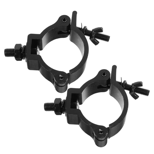 VICASKY 2 Stück Verschleißfeste Aluminiumlegierung Lampenklammern Bühnenlicht Haken Sicher Belastbar für Bewegliche Scheinwerfer Bühnenbeleuchtung Truss Zubehör von VICASKY