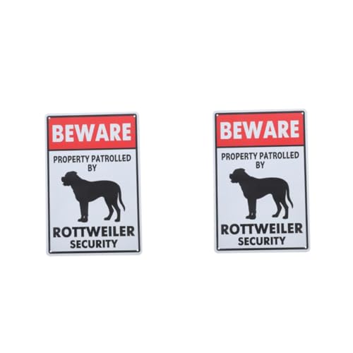 VICASKY 2 Stück Vintage Vorsicht Hund für Garten und Haus Robustes Wetterfestes Deko-schild aus Eisen Klassischer Stil Leicht Montierbar für Außen Innenbereiche VICASKY 2 Stück Vintage Vorsicht Hund für Garten und Haus Robustes Wetterfestes Deko-schild aus Eisen Klassischer Stil Leicht Montierbar für Außen Innenbereiche von VICASKY