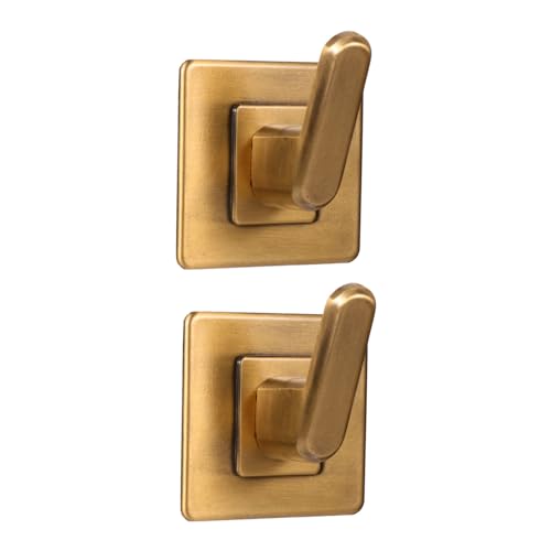 VICASKY 2 Stück Wandmontierte Badezimmerhaken Retro Selbstklebend Bohrfreie Montage für Badezimmer Küche und Waschraum Rostfrei und Installieren von VICASKY