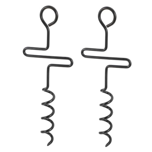 VICASKY 2 Stück Zeltspitzen Robuste Zeltheringe mit Schwarzer Oberfläche für Camping Strand Garten und Trampolin Wetterbeständige Bodenanker für Stabile Zeltverankerung VICASKY 2 Stück Zeltspitzen Robuste Zeltheringe mit Schwarzer Oberfläche für Camping Strand Garten und Trampolin Wetterbeständige Bodenanker für Stabile Zeltverankerung von VICASKY