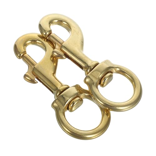 VICASKY 2 X Fahnenmast-Clips: Robuste Drehbare Karabinerhaken Aus Messing Mit Öse – Für Seilbeschläge, Fahnenmasten Im Freien, Hundeketten, Bastelbefestigung VICASKY 2 X Fahnenmast-Clips: Robuste Drehbare Karabinerhaken Aus Messing Mit Öse – Für Seilbeschläge, Fahnenmasten Im Freien, Hundeketten, Bastelbefestigung von VICASKY